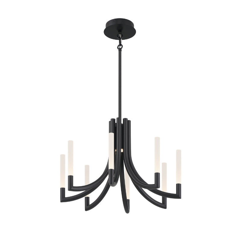 Eurofase 49010 Olette 8-lt 24" LED Chandelier - Matte Black
