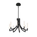 Eurofase 49010 Olette 8-lt 24" LED Chandelier - Matte Black