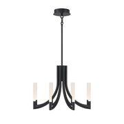 Eurofase 49010 Olette 8-lt 24" LED Chandelier - Matte Black