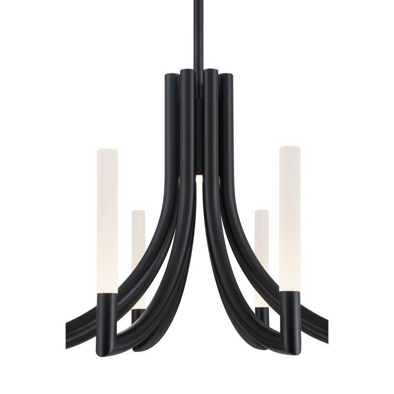 Eurofase 49010 Olette 8-lt 24" LED Chandelier - Matte Black