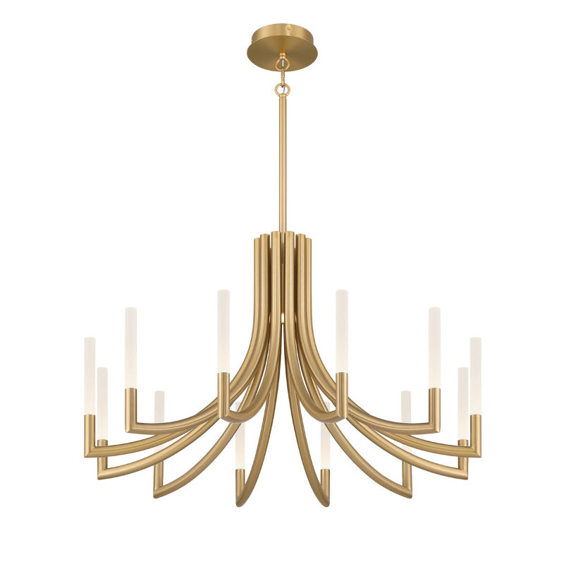 Eurofase 49011 Olette 12-lt 36" LED Chandelier - Gold
