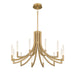 Eurofase 49011 Olette 12-lt 36" LED Chandelier - Gold