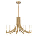 Eurofase 49011 Olette 12-lt 36" LED Chandelier - Gold