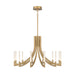 Eurofase 49011 Olette 12-lt 36" LED Chandelier - Gold
