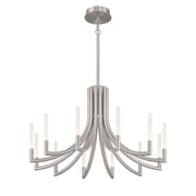 Eurofase 49011 Olette 12-lt 36" LED Chandelier - Brushed Nickel
