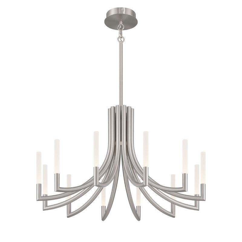 Eurofase 49011 Olette 12-lt 36" LED Chandelier - Brushed Nickel