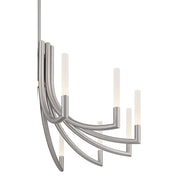 Eurofase 49011 Olette 12-lt 36" LED Chandelier - Brushed Nickel