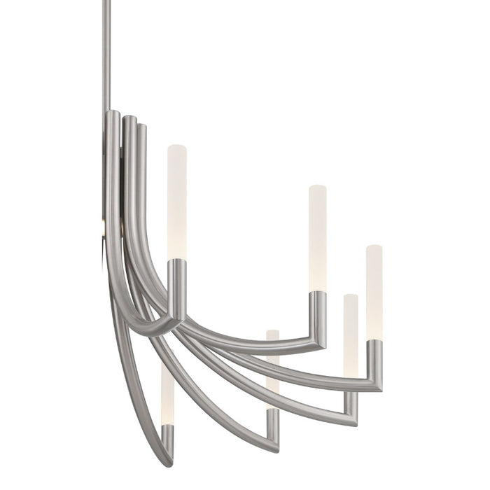 Eurofase 49011 Olette 12-lt 36" LED Chandelier - Brushed Nickel