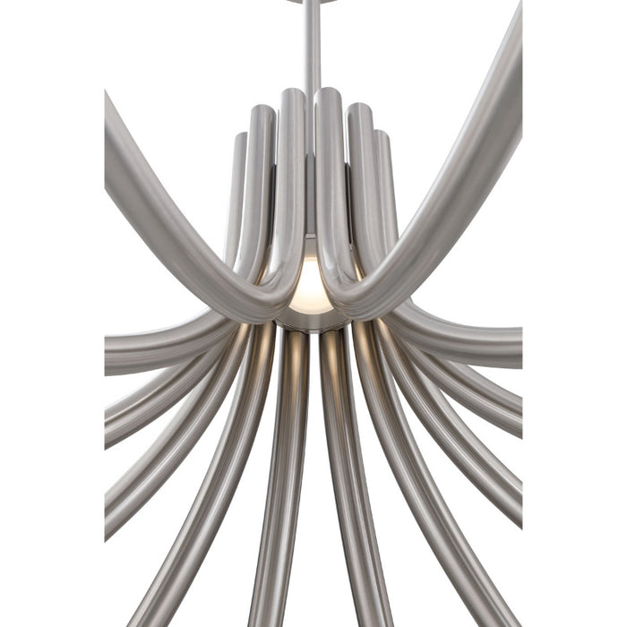 Eurofase 49011 Olette 12-lt 36" LED Chandelier - Brushed Nickel