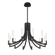 Eurofase 49011 Olette 12-lt 36" LED Chandelier - Matte Black