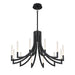 Eurofase 49011 Olette 12-lt 36" LED Chandelier - Matte Black