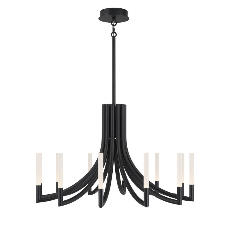 Eurofase 49011 Olette 12-lt 36" LED Chandelier - Matte Black