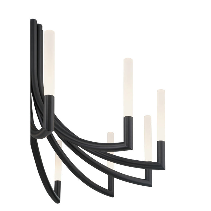 Eurofase 49011 Olette 12-lt 36" LED Chandelier - Matte Black