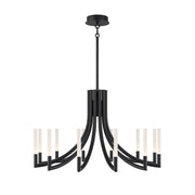 Eurofase 49011 Olette 12-lt 36" LED Chandelier - Matte Black