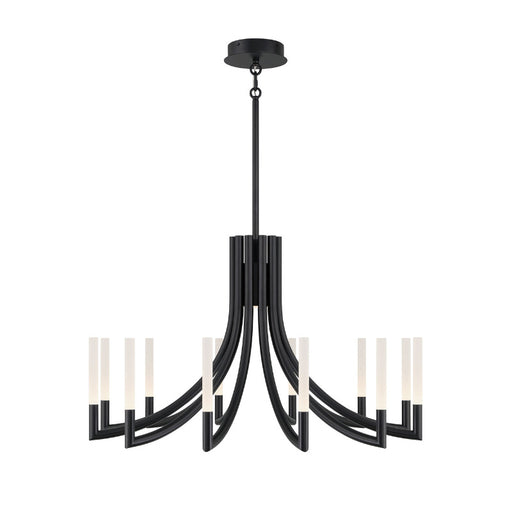 Eurofase 49011 Olette 12-lt 36" LED Chandelier - Matte Black