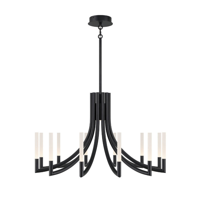 Eurofase 49011 Olette 12-lt 36" LED Chandelier - Matte Black