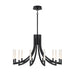 Eurofase 49011 Olette 12-lt 36" LED Chandelier - Matte Black