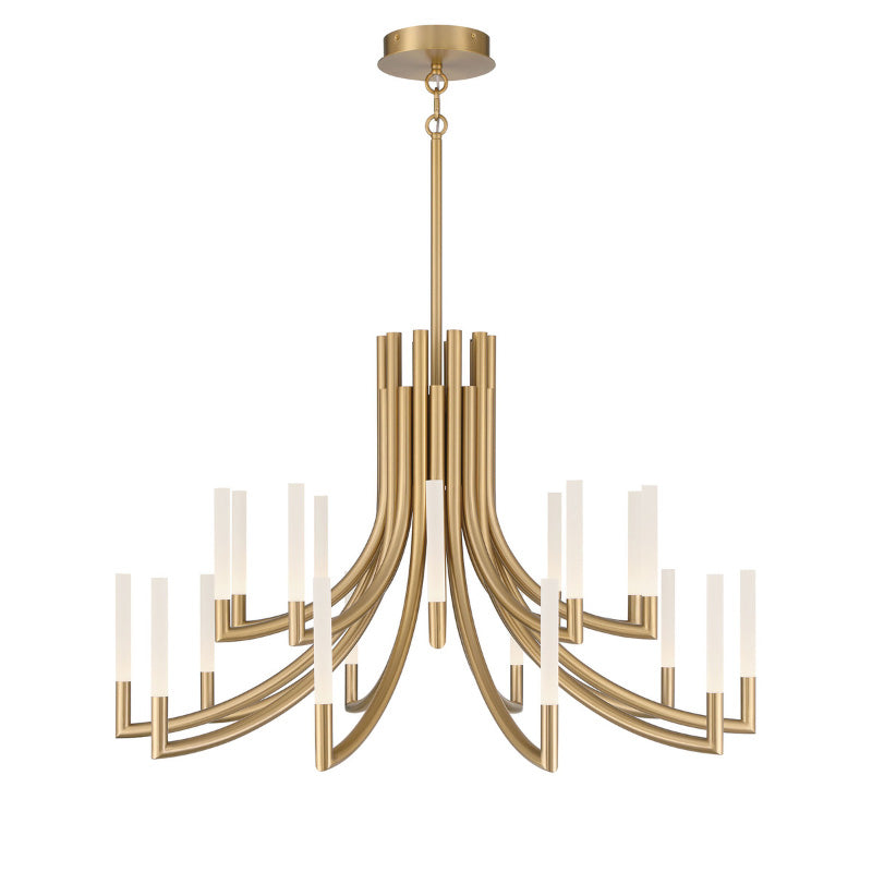 Eurofase 49012 Olette 20-lt 42" LED Chandelier - Gold