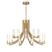 Eurofase 49012 Olette 20-lt 42" LED Chandelier - Gold