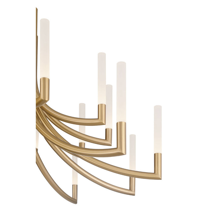 Eurofase 49012 Olette 20-lt 42" LED Chandelier - Gold