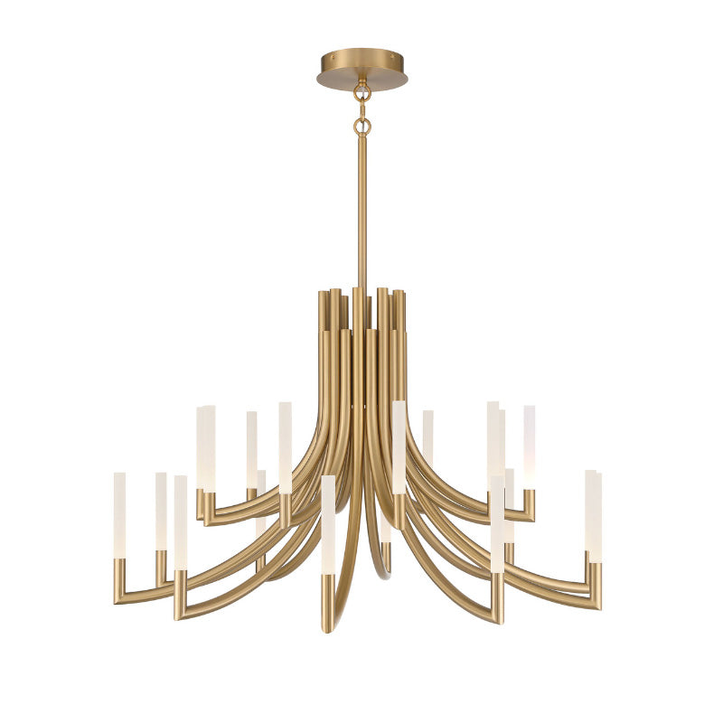Eurofase 49012 Olette 20-lt 42" LED Chandelier - Gold