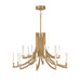 Eurofase 49012 Olette 20-lt 42" LED Chandelier - Gold