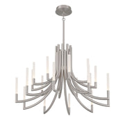 Eurofase 49012 Olette 20-lt 42" LED Chandelier - Brushed Nickel