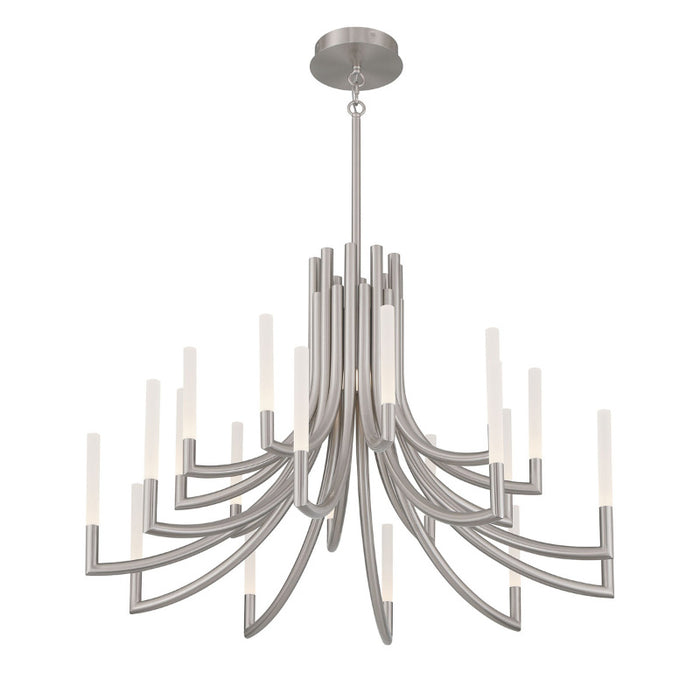 Eurofase 49012 Olette 20-lt 42" LED Chandelier - Brushed Nickel
