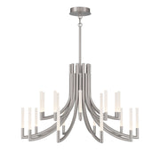 Eurofase 49012 Olette 20-lt 42" LED Chandelier - Brushed Nickel
