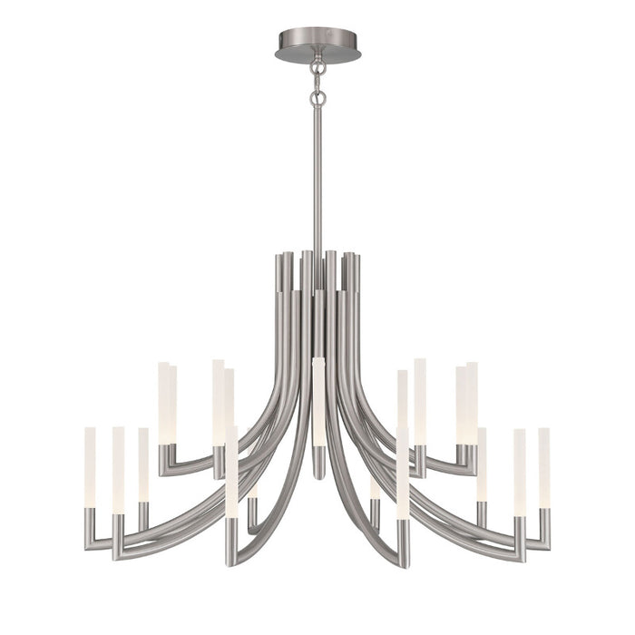 Eurofase 49012 Olette 20-lt 42" LED Chandelier - Brushed Nickel