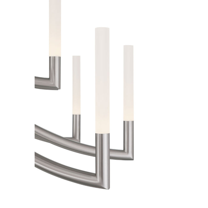 Eurofase 49012 Olette 20-lt 42" LED Chandelier - Brushed Nickel