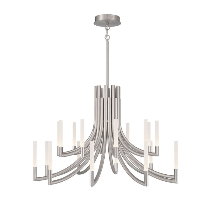 Eurofase 49012 Olette 20-lt 42" LED Chandelier - Brushed Nickel