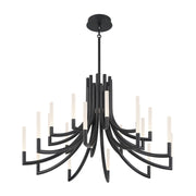 Eurofase 49012 Olette 20-lt 42" LED Chandelier - Matte Black