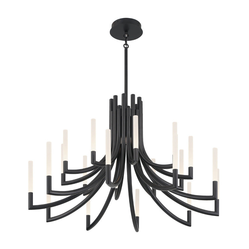 Eurofase 49012 Olette 20-lt 42" LED Chandelier - Matte Black