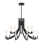 Eurofase 49012 Olette 20-lt 42" LED Chandelier - Matte Black