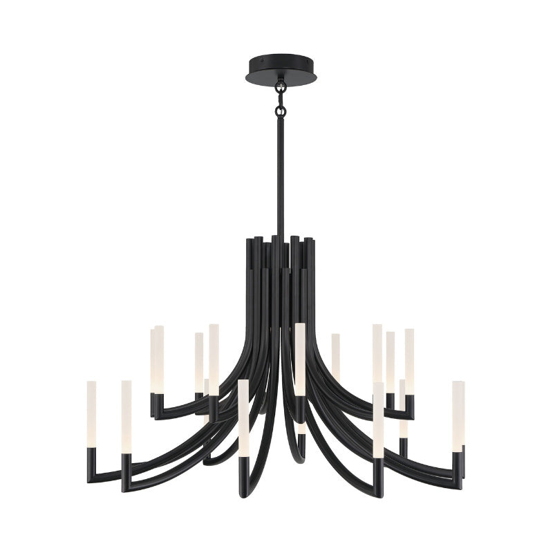 Eurofase 49012 Olette 20-lt 42" LED Chandelier - Matte Black