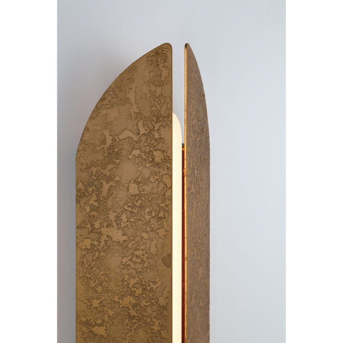 Eurofase 49014 Inntra 1-lt 24" Tall LED Outdoor Wall Sconce - Damascus Brass