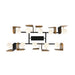 Eurofase 49037 Cornice 10-lt 45" LED Linear Chandelier