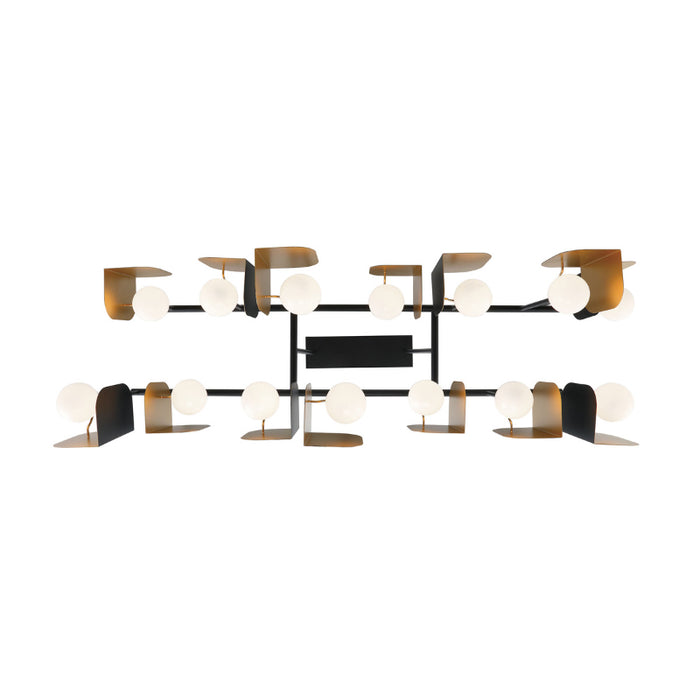Eurofase 49038 Cornice 14-lt 60" LED Grand Chandelier