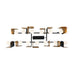 Eurofase 49038 Cornice 14-lt 60" LED Grand Chandelier