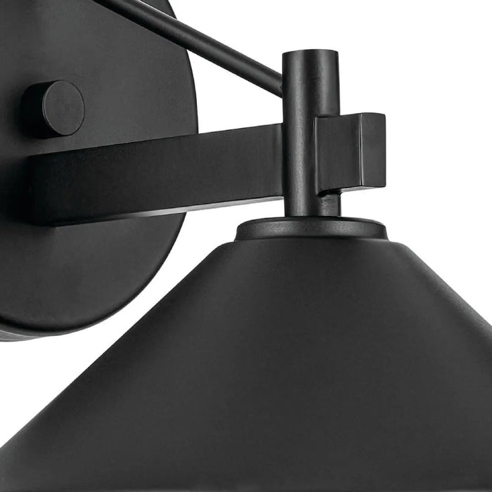 Kichler 49059 Ripley 1-lt 8" Outdoor Wall Sconce - Black