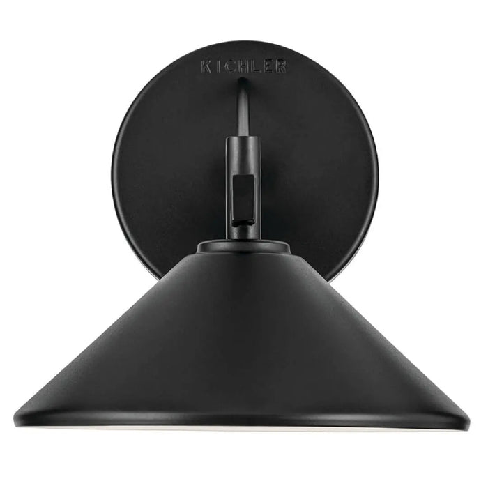 Kichler 49059 Ripley 1-lt 8" Outdoor Wall Sconce - Black