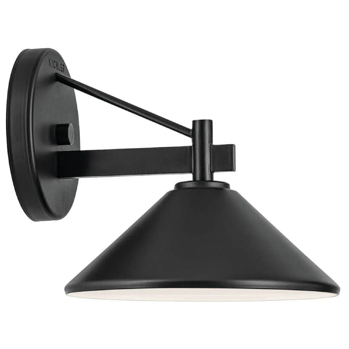 Kichler 49059 Ripley 1-lt 8" Outdoor Wall Sconce - Black