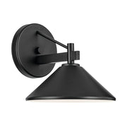 Kichler 49059 Ripley 1-lt 8" Outdoor Wall Sconce - Black