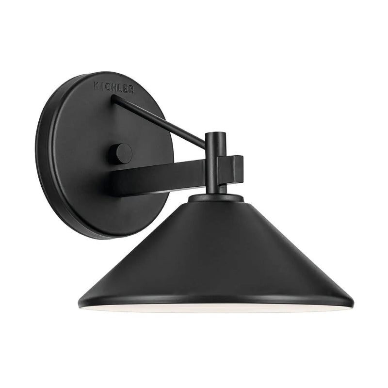 Kichler 49059 Ripley 1-lt 8" Outdoor Wall Sconce - Black