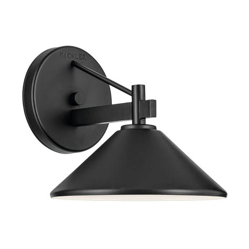 Kichler 49059 Ripley 1-lt 8" Outdoor Wall Sconce - Black