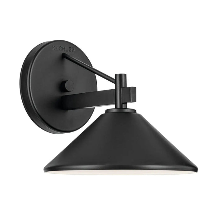 Kichler 49059 Ripley 1-lt 8" Outdoor Wall Sconce - Black