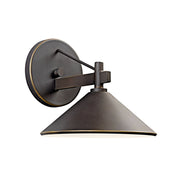 Kichler 49059 Ripley 1-lt 8" Outdoor Wall Sconce - Olde Bronze