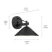 Kichler 49060 Ripley 1-lt 10" Outdoor Wall Sconce