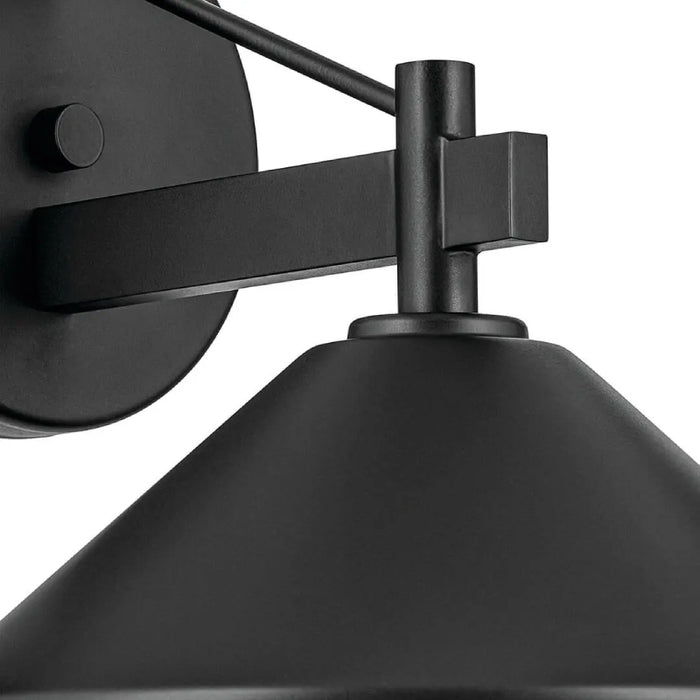 Kichler 49060 Ripley 1-lt 10" Outdoor Wall Sconce - Black